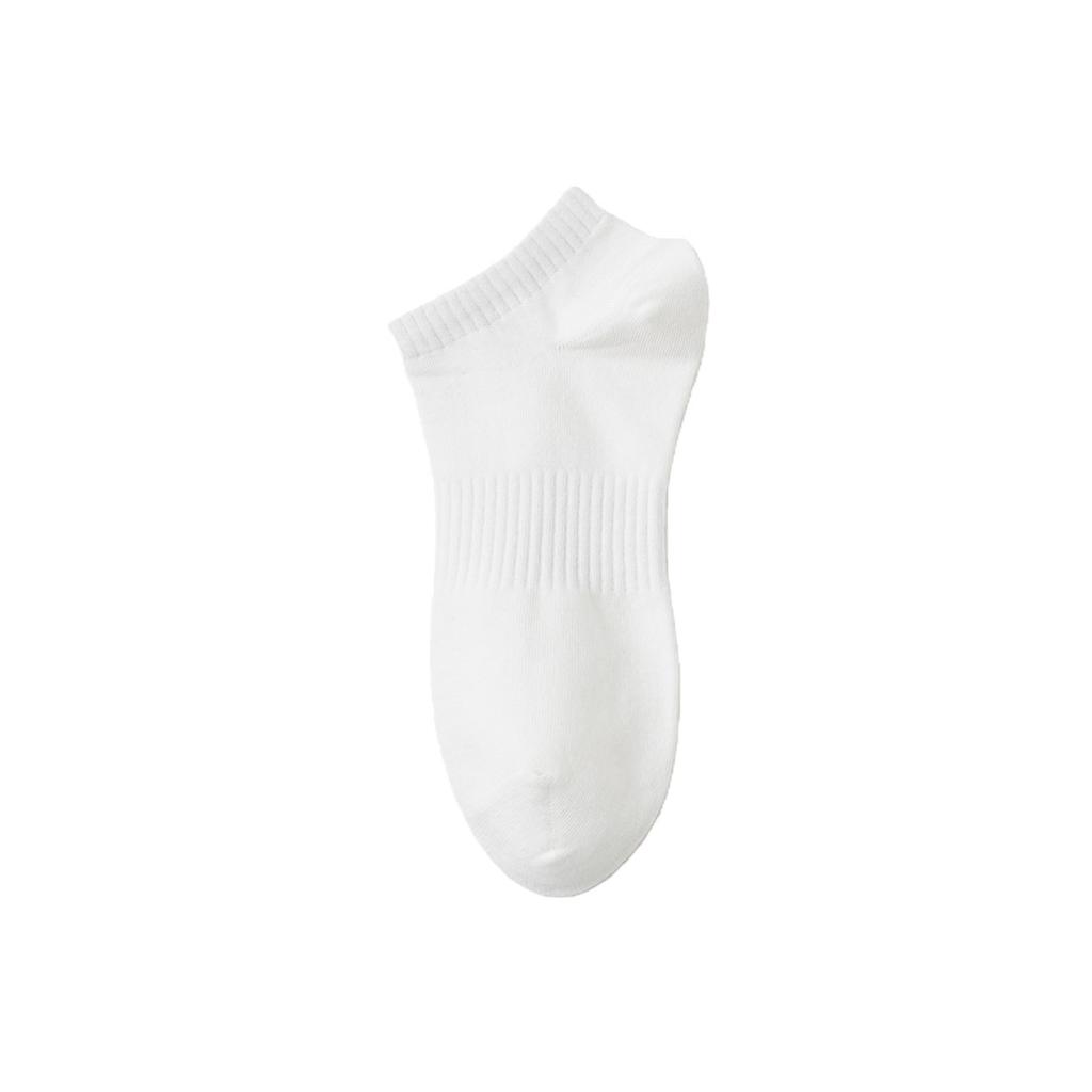 Long-staple Cotton Men's Solid Color Antibacterial Fitted Breathable Cotton Socks for All Seasons, Casual and Breathable Black Socks