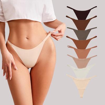 Ženy Sexy zmrzlinové nohavičky Spodná bielizeň Tangá s nízkym pásom Dámske G String Spodná bielizeň Pokušenie Bez stopy One Piece Intimates