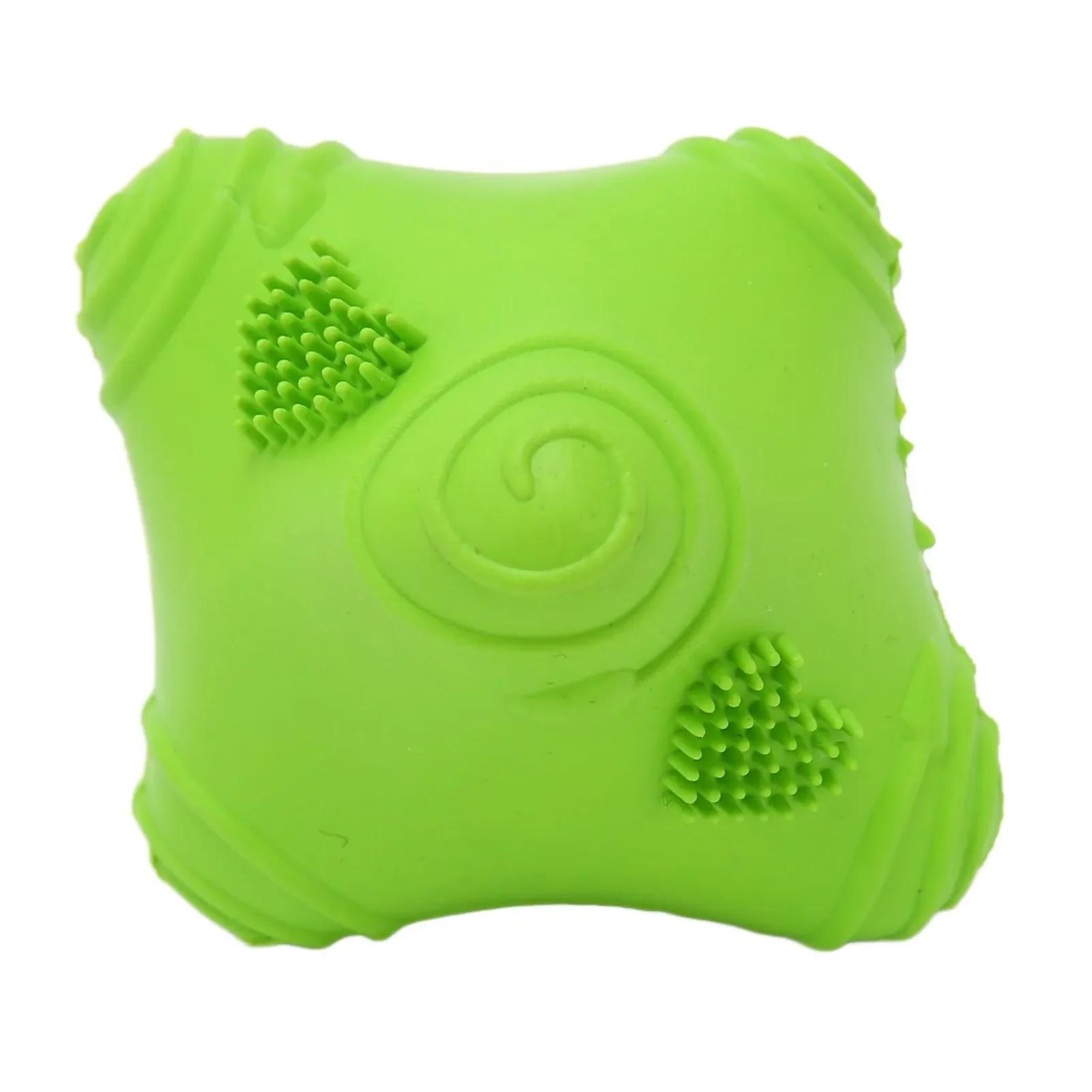 

Rubber Pet Chew Toy Interactive Fun High Resilience Bite Resistance Teeth Grinding Dog Chew Toys For Dogs Pets зелёный