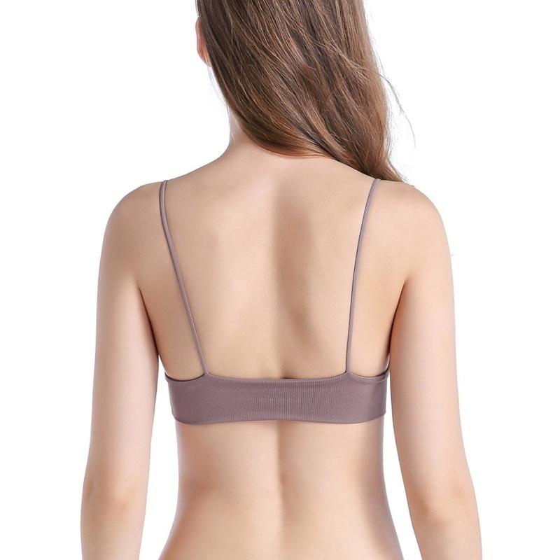 Pevná dámská bezešvá podprsenka s vycpávkou, pružná, sexy, ležérní