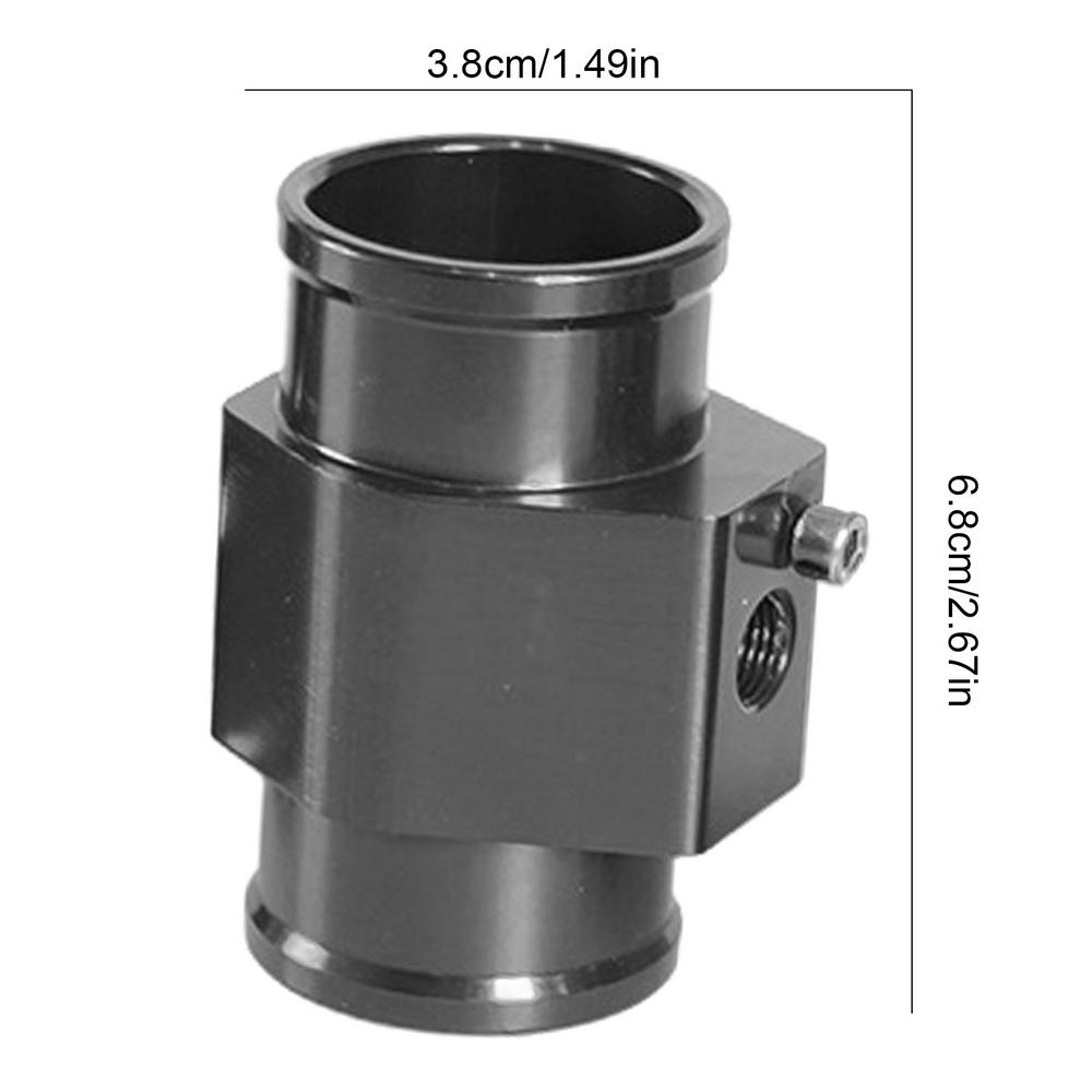 Water Temperature Adapter Hose Adapter Water Temp Joint Sensor Gauge Aluminum Alloy Water Coolant Temperature Gauge Joint Pipe