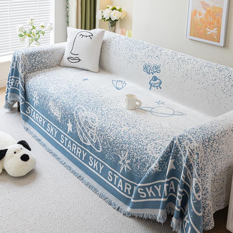 

Полотенце для дивана из синели, универсальный универсальный чехол для дивана Four Seasons, пылезащитный чехол, цельный чехол для дивана, тканевая подушка 180*130cm