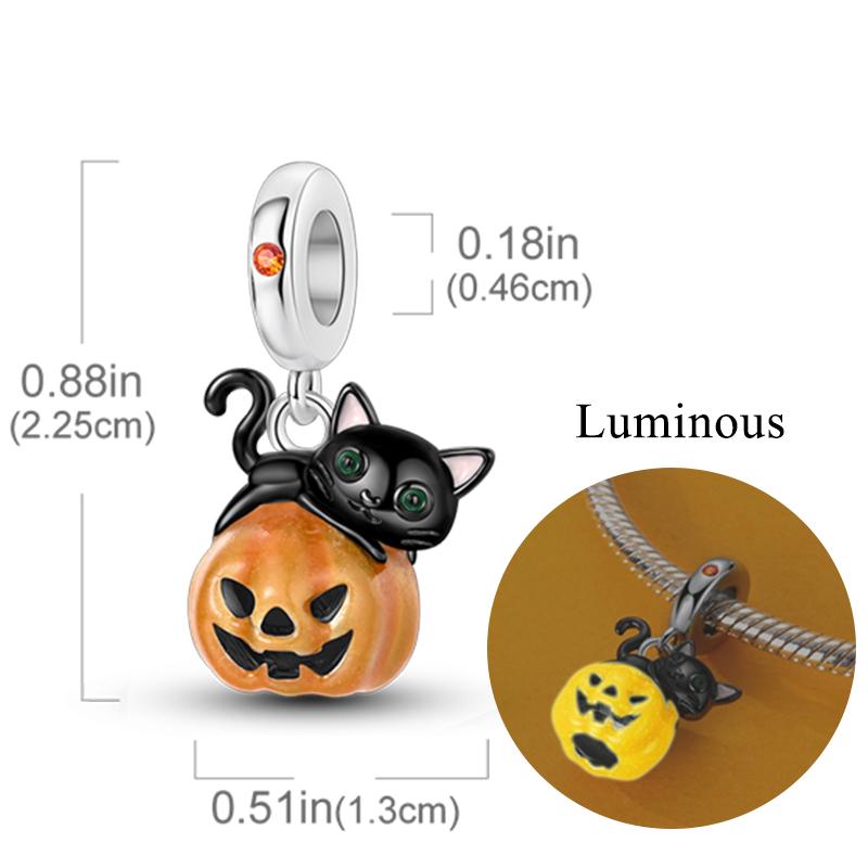 New Copper Charm Bead Charms Fireflies Stars Glowing Luminous Charm Bead Charms for Authentic Pendant Bracelets Do It Yourself Jewellery Gift