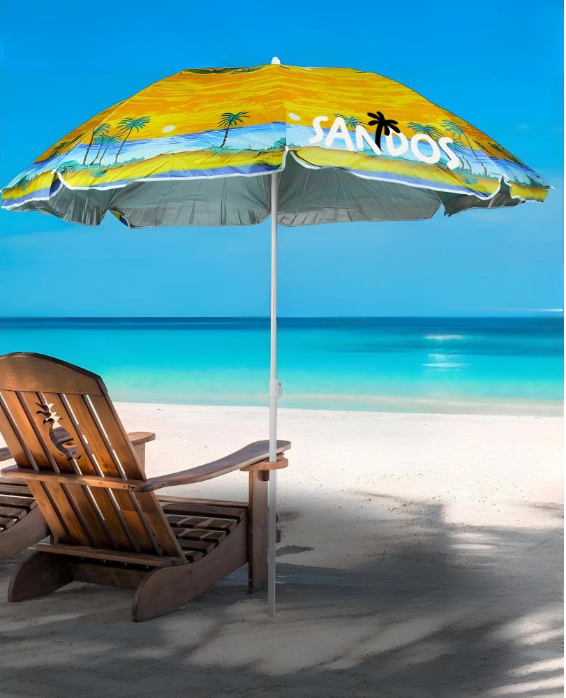 Sombrilla de jardín para playa - estampado de playa