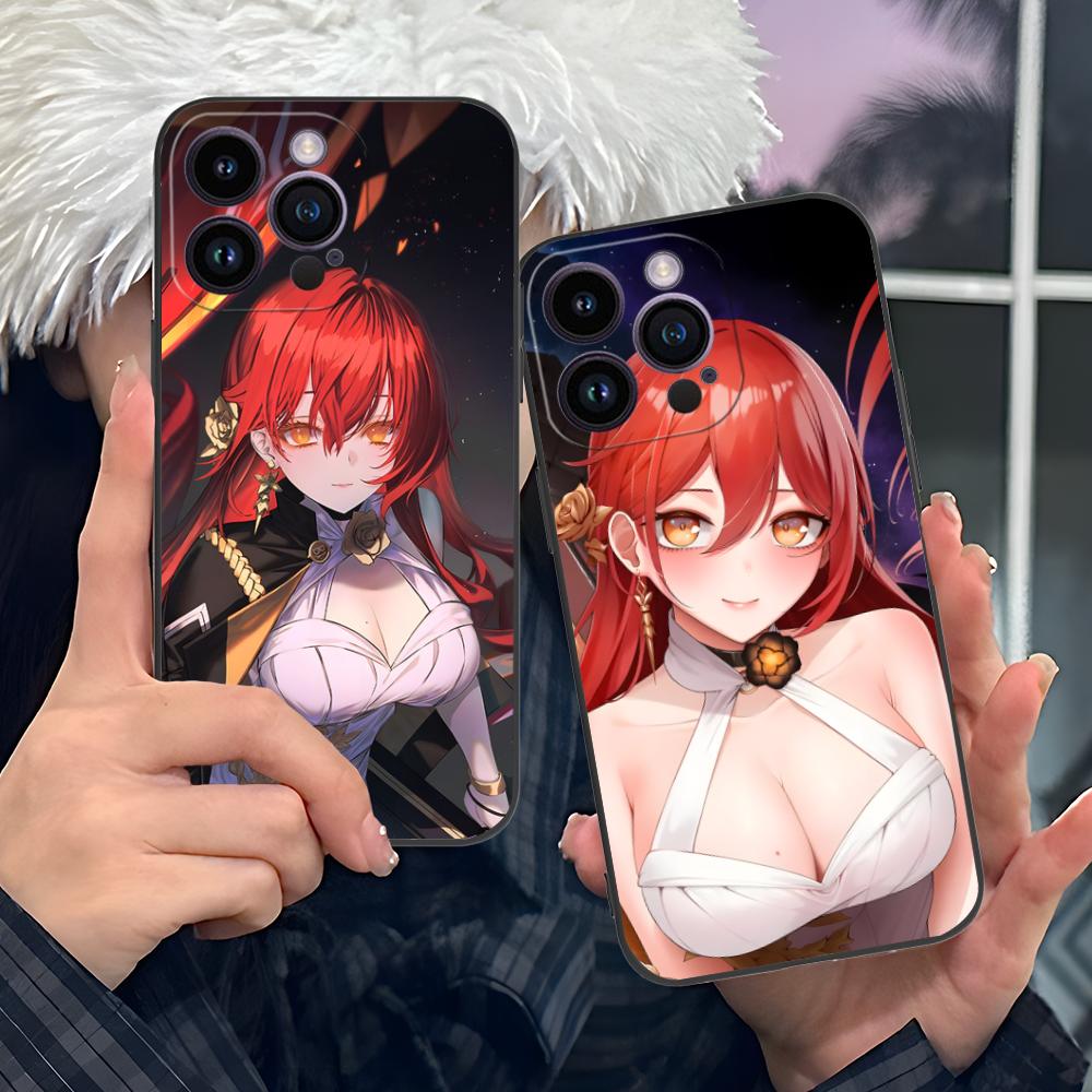 HSR Himeko Matte TPU Mobile Phone Case for iPhone 17 16 15 14 13 12 11 X XR XS 8 7 Air Pro Max Plus Mini Colorful Cover