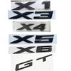 Matt Black Letters Trunk Emblems Number Symbols Badge for BMW X1 X3 X4 X5 X6 Z4 GT