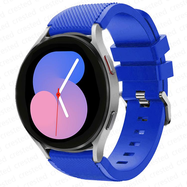 20mm/22mm Watch Strap for Samsung Galaxy Watch 4 6 Classic/5/5 Pro/46mm/3/active 2/s3/s2 Silicone Bracelet Galaxy Watch 4 Strap