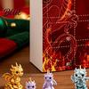 Surprise Unboxing Gift 24 Desktop Christmas Countdown Calendar 2D Dragon Advent Box with Ornament Set