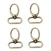 4 Swivel Clips Oval DIY Key Chain Lanyard Connector 32mm