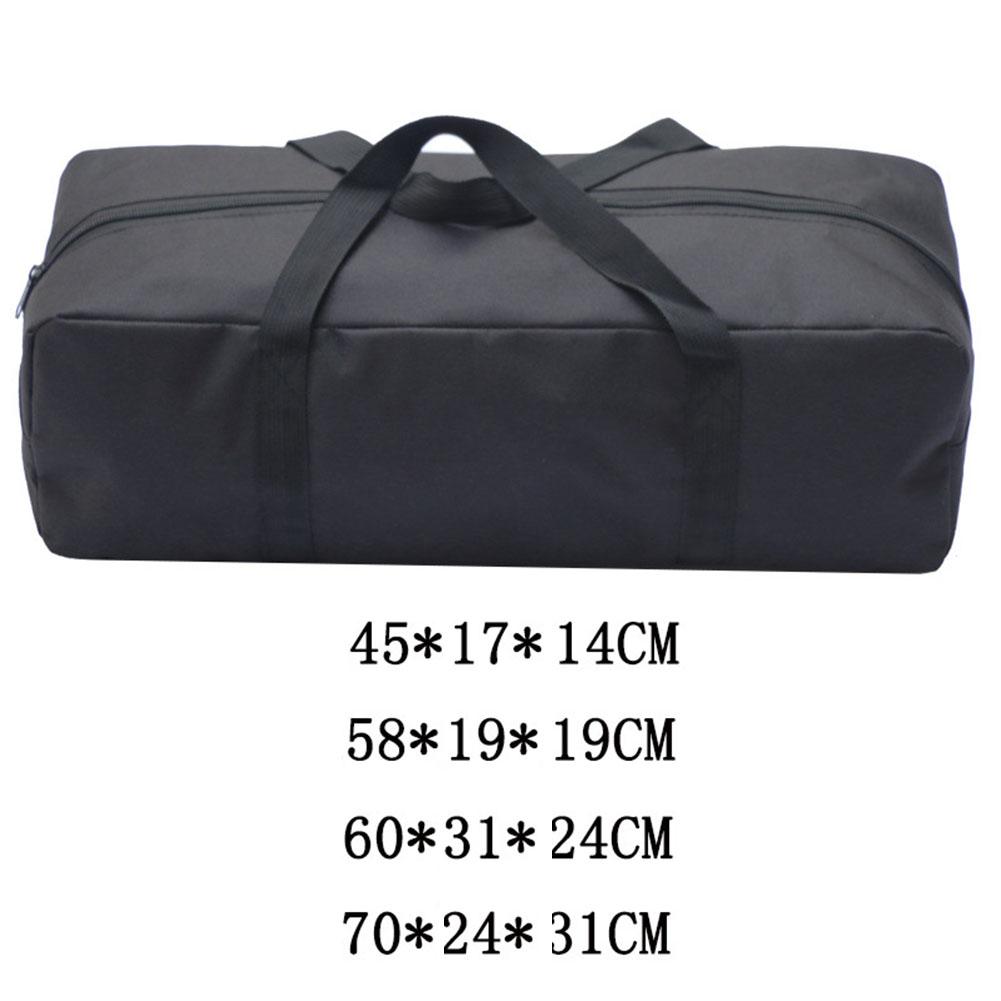 600D Oxford Cloth Storage Bag Black Carry Bag Extended Handle Outdoor