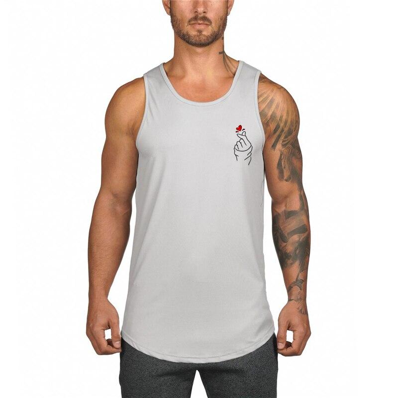 Muscleguys Gym Workout Tank Top Men Fitness Clothing Outdoor Jogging Sleeveless t-Shirts Summer Mesh Quick Dry and Breathable Top