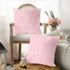 4Pcs Bow Throw Pillow Cover 17.7 Inch Cute Plush Bowknot Square Pillow Cover Machine Washable for Sofa Dining Chair Carpet