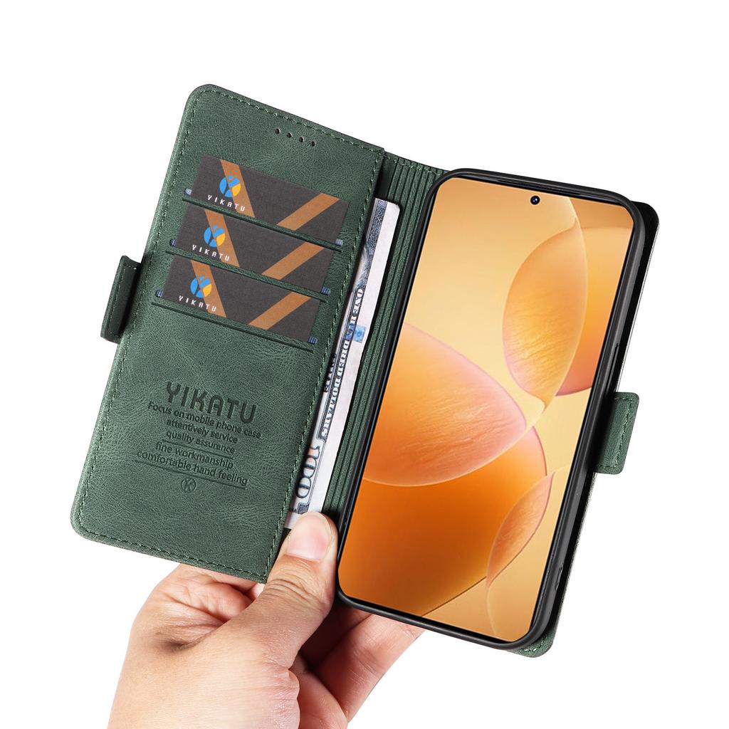 YIKATU YK-005 For Xiaomi 14T Pro Case PU Leather Wallet Phone Cover Skin Touch Feeling