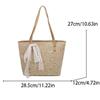 Large Capacity Beach Bag Handmade Tote Bag Single Shoulder Handbag  Shopping