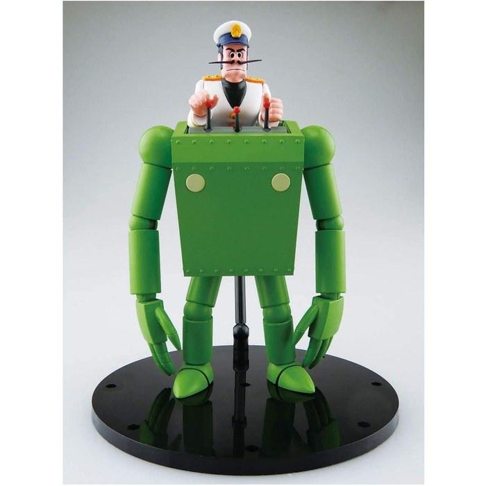 Aoshima Future Boy Conan No.4 Robonoid Dice Captain Version 1/20 Scale Plastic Model Kit, Green