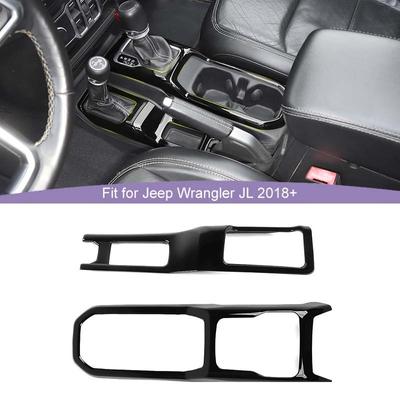 Auto 4WD Trasmissione Decorazione Copertura Pannello Leva Cambio Adesivi Adatti Per Jeep Wrangler JL Per JT Gladiator 2018 Su Accessori Interni ABS