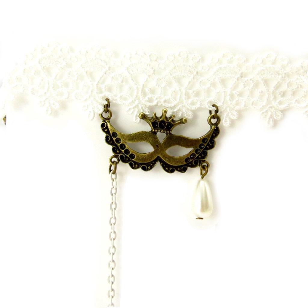 Les Trésors De Lily [K6569] - Parure créateur 'Courtisanes' ivoire rose pâle (dentelle)