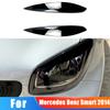 För Mercedes Benz Smart 2014 Bil Fram Strålkastare Ögonbryn Exteriör Dekal Dekoration Modifiering Tillbehör Auto
