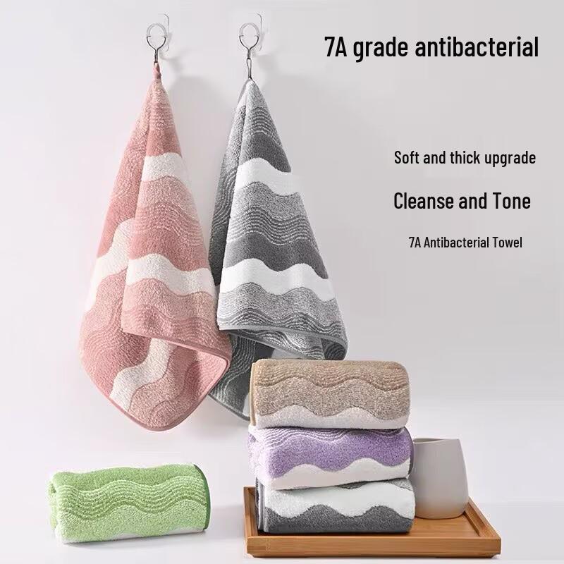Coral Fleece Absorbent Lint-Free Face Towel, Thick & Soft for Household Use