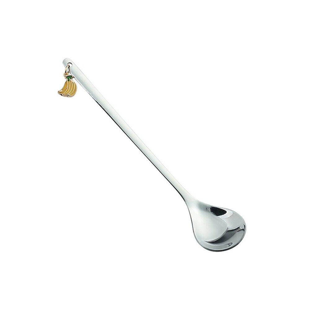 Golden Coffee Spoon Stainless Steel Tea Spoon Portable Stirring Spoon