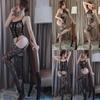 Sex Fiskebeinskroppsdrakt Bodysuit Pluss Størrelse Cosplay Kostymer Kvinner Sexy Halter Ryggløs Kroppsstrømper Kvinnelig Erotisk Undertøy