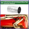 Mandrel Exhaust Pipe Adapter Concentric Reducers 2.25"OD To 2.35"OD Silver Tone