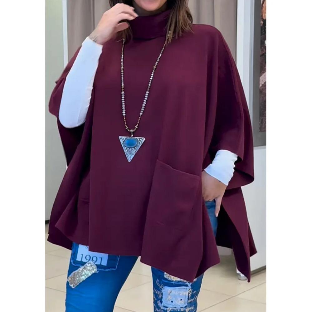 

Модне Ранньоосіннє Нове Вовняне Пальто Модні Осінньо-Зимові Новинки для Жінок 3XL бордовий