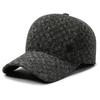 Lattice Pattern Baseball Cap Ear Protecting Peaked Caps Fashion Headwear Gift