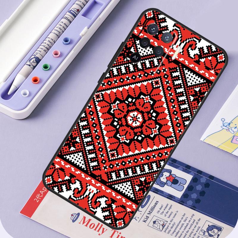 Ukraine Ornament Pattern For Oppo A94 A74 A54 A15 A18 A38 A58 A78 A98 A40 A60 A80 A16 A76 A96 A57 A17 A77 A5 Pro Case