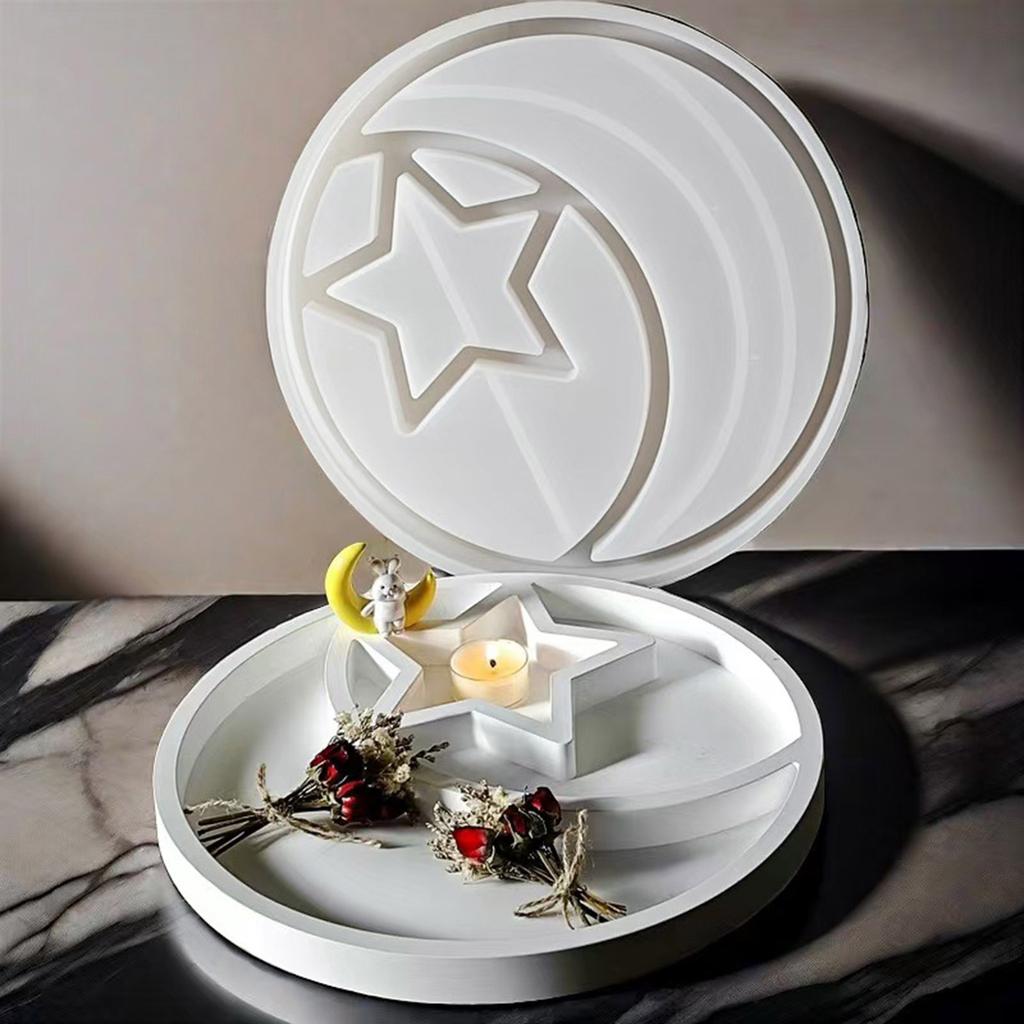Easy Release Flexible Silicone Mold Fashion Accessory for Crafting Personalize Round Trays and Gifts Decoration