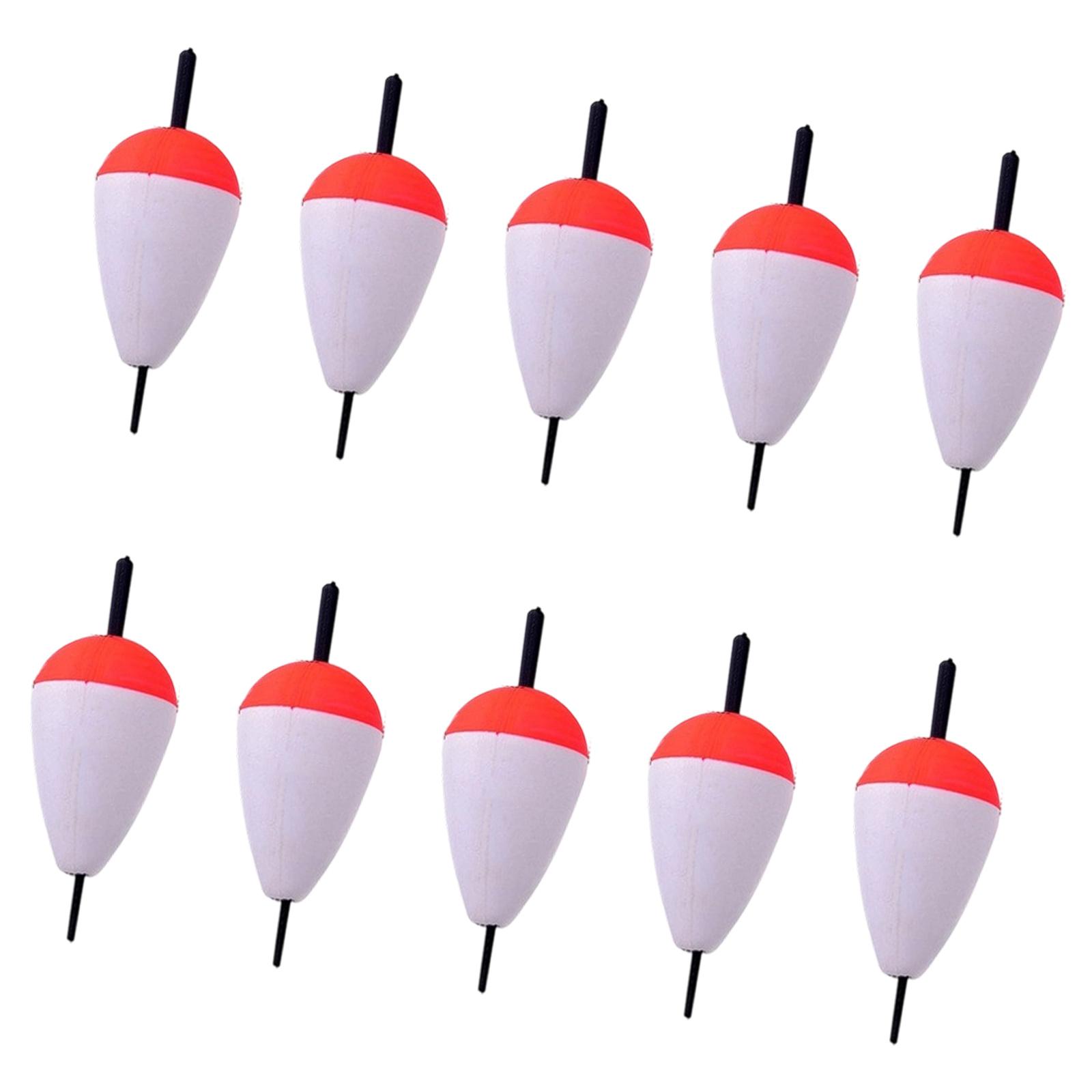 

10Pcs Foam Fishing Float Bobber Hard Foam Buoy Sea Rock Fishing Striking Floats Fishing Accessories Easy to Use 5G