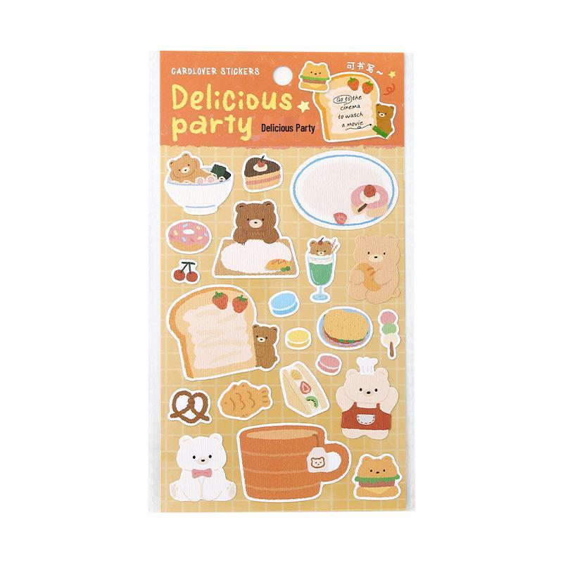 Letter Lover Japanese Grain Paper Decorative Stickers: Soft Fufu Notes & Illustrations