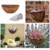Kokosnuss-Hängekorb-Einlage Wasserabsorbierend Halbkreis Kokosnuss-Einlage mit Vliesstoff für Blumen Gemüse