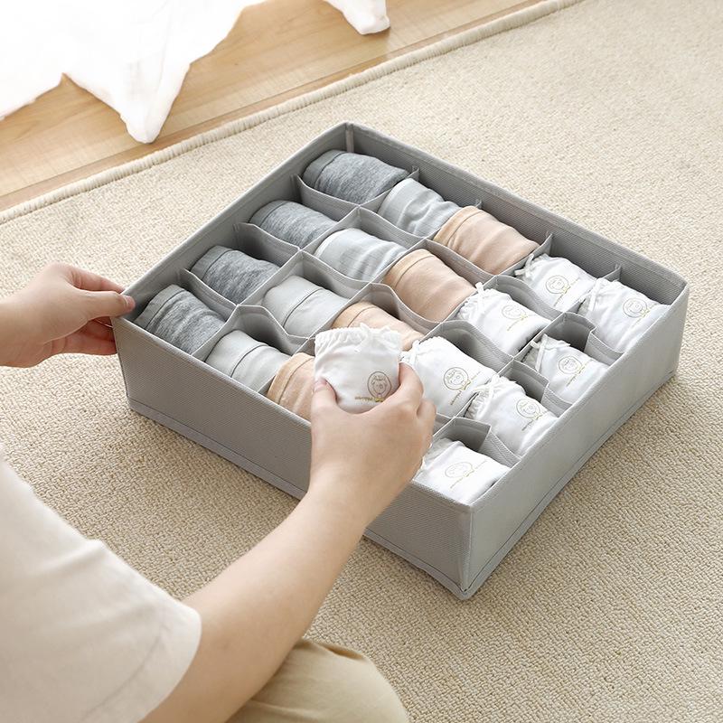 

Тканевый органайзер с ящиками для нижнего белья, трусов, бюстгальтеров и носков