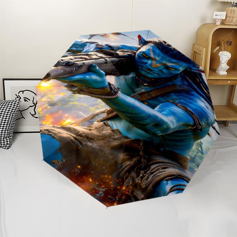 Avatar Theme Automatic Umbrella, Lightweight & Portable, 8 Rib, Perfect for Outdoor Travel, Birthdays, Christmas, Gifts.
