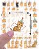 35-70pcs Adorable Birthday Cat Stickers With Party Elements Meme Graffiti Sticker Phone Guitar Laptop Notebook Waterproof Decals