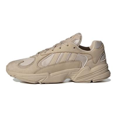 Originals Yung-1 Sieťovina Syntetická Koža Retro Športové Odolné Nízke Lifestyle Topánky Unisex Tenisky Svetlošedá Hnedá GW9480
