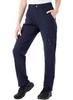 Gopune Women's Trekking Pants, Water-Repellent Quick-Dry Stretch Cargo Pants for Hiking, Golf, Camping, Fishing, UV-Cut Cooling Lightweight (Navy, L)