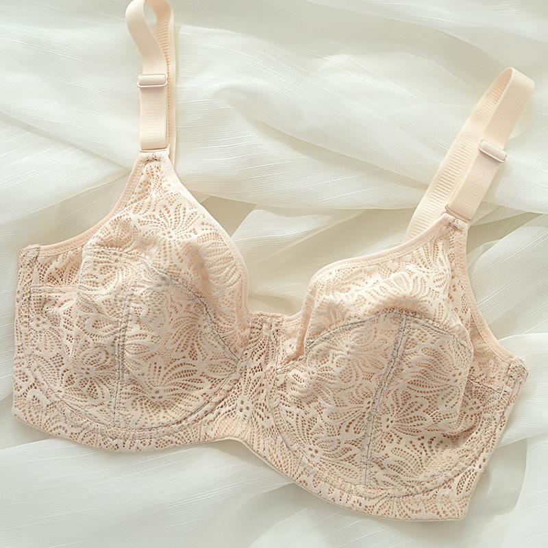 Non-padded Ultra-thin Bra Women Minimizer Wirefree 75 80 85 90 95 100 B C D E F G H Cup