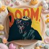 Mf D-Doom Madlib Cushion Cover Plush Fabric Soft Double-Sided Printed Sofa Pillow Case Colorfast Home Decor Gift