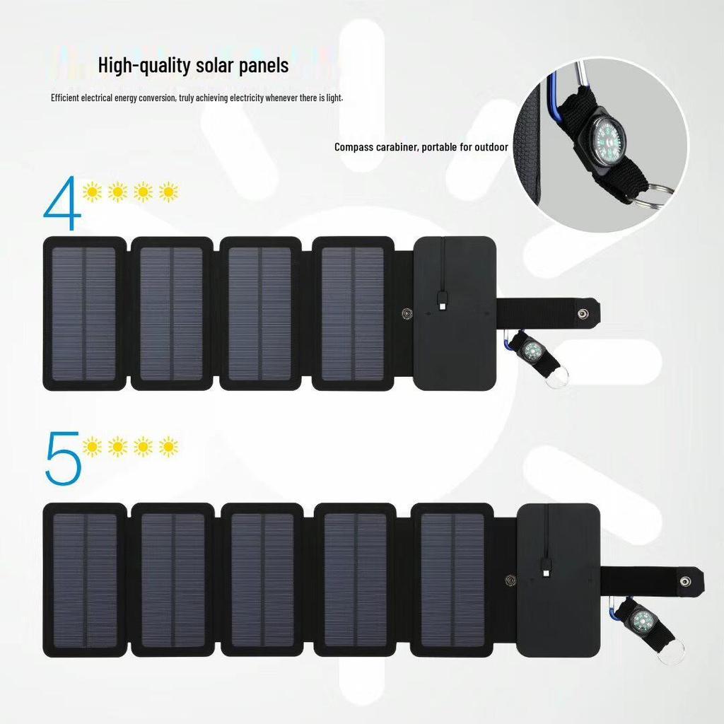 Certified Universal Solar Charger Bag – Foldable & Portable for Outdoor Use