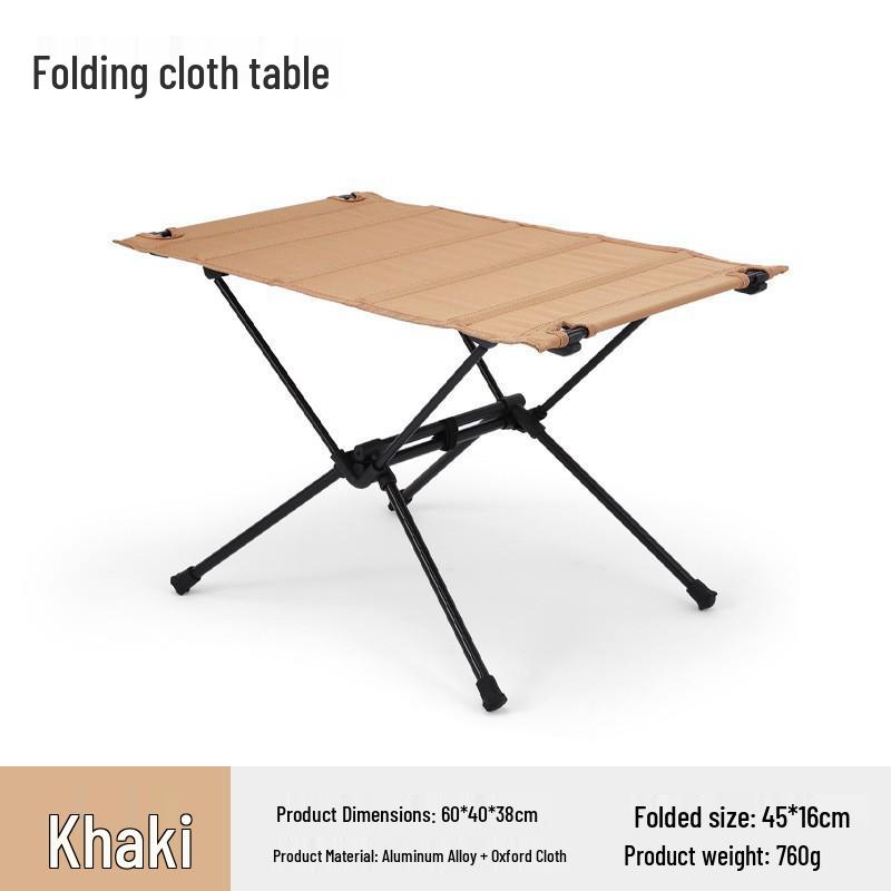 Ultra-Light Aluminum Folding Table for Camping, Picnics, BBQs, and Fishing хаки