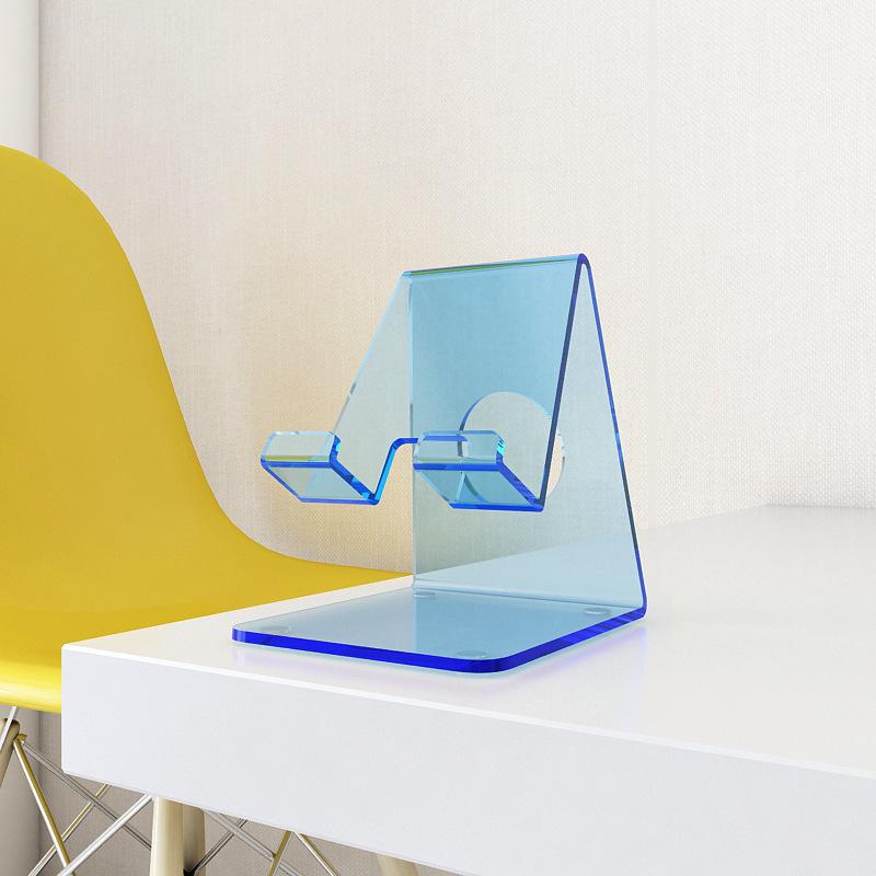 Akrylowy Stojak na Telefon - Kreatywny Wystrój Akademika Przezroczysty Wyświetlacz