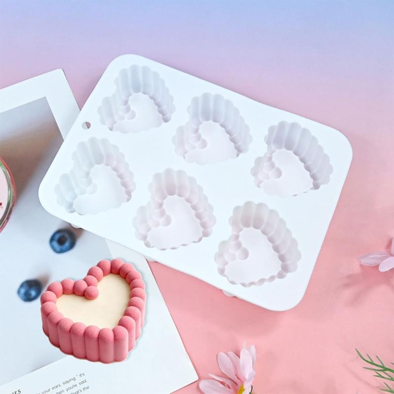 Silicone Heart Mould Perfect for Candle Baking Dessert and Creative Gift with Realistic Appearance