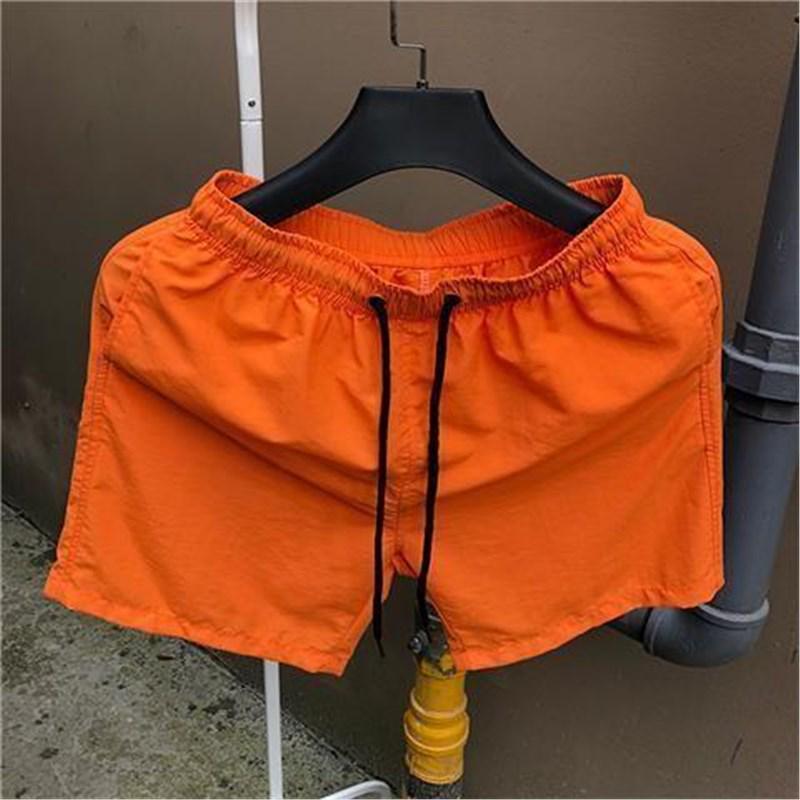 Men's Korean Quick-Dry Casual Beach Shorts - Candy Color, Loose Fit, Trendy 3-Point Design