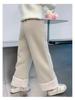Girls' Warm Lambswool Wide-Leg Winter Pants