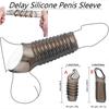 Erkekler Silikon Penis Kollu Stimülasyon Güçlendirici Gecikmeli Boşalma Dick Kol