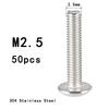 ZONSANTA ISO7380 M2 M2.5 M3 M4 M5 M6 304 A2 Round 304 Stainless Steel Screws Hex Socket Button Head Allen Bolt Mechanical Screw