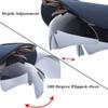 Non-Polarized Clip On Sunglasses for Men Night Vision Polarized Hat Visors Clips Hat Clip On Adjustable Eyeglasses Men's Fishing Cycling Golf Eyewear