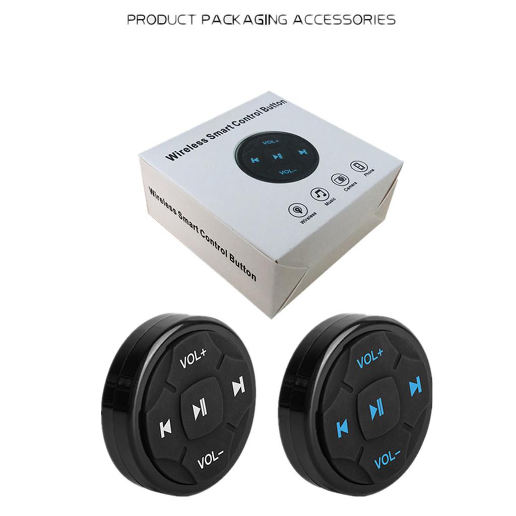 Bluetooth-compatible Remote Control Media Button for Mobile Phone Controller Car Steering Wheel Controller Accessories